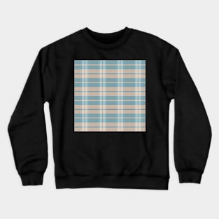 Autumn Aesthetic Daviana 2 Hand Drawn Textured Plaid Pattern Crewneck Sweatshirt